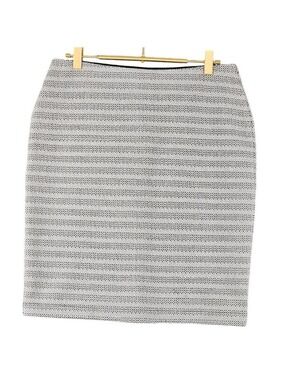 Classic Black & White Striped Pencil Skirt Women's Size XS